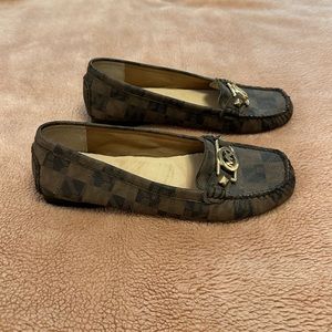 Michael Kors signature leather driving moccasins